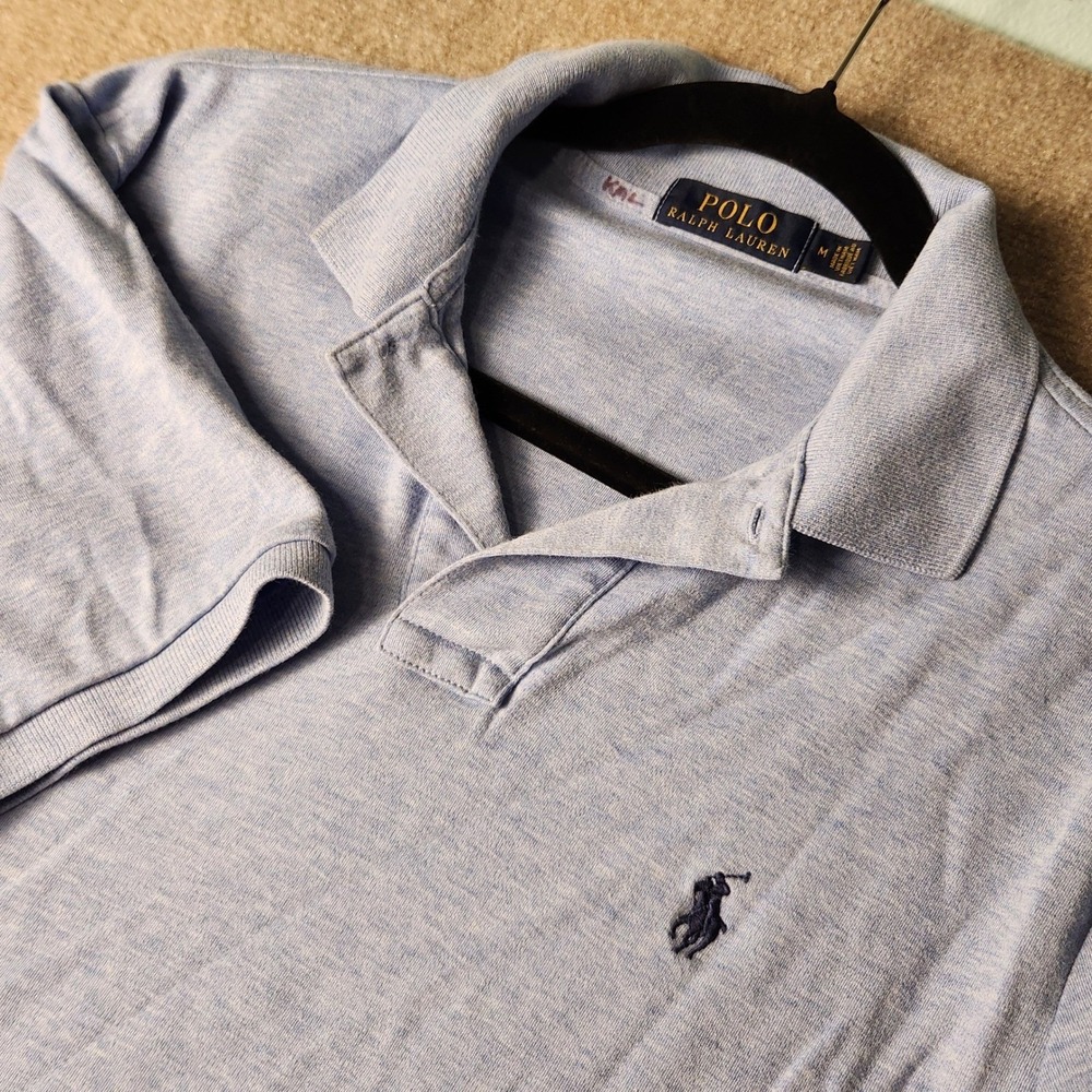 Polo Ralph Lauren Polo Shirt Mens M Blue Heather Short Sleeve Pony Logo